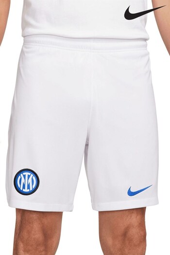 Nike White Inter Milan Away Stadium Shorts 2023-24 (K82366) | £40
