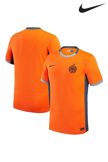 Nike Orange Inter Milan Third Stadium Shirt 2023-24 (K82387) | £80