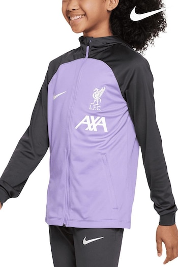 Nike Purple Liverpool Strike Hooded Tracksuit Kids (K82391) | £95