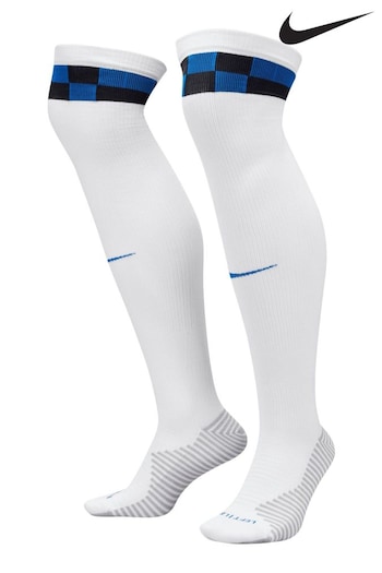 Nike White Inter Milan Away Stadium Socks 2023-24 (K82394) | £18