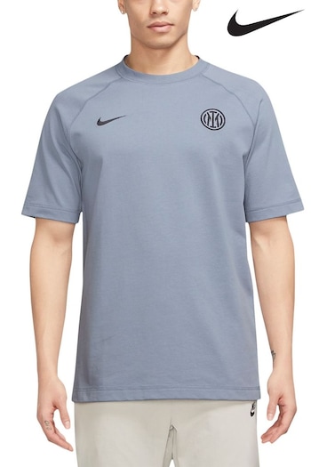 Nike Grey Inter Milan Travel T-Shirt (K82411) | £50