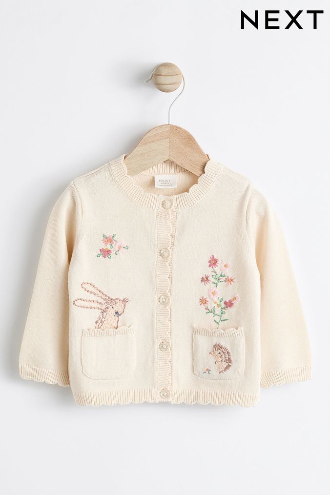 Next girls white cardigan new arrivals