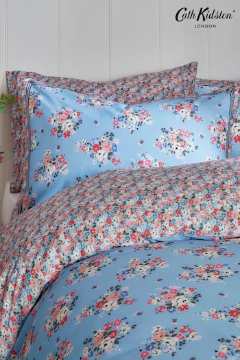 Cath Kidston Blue Set Of 2 Clifton Mews Pillowcases (K82484) | £20
