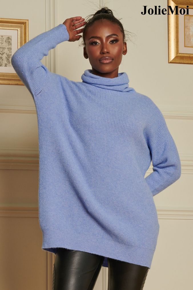 Jolie moi turtleneck dress clearance