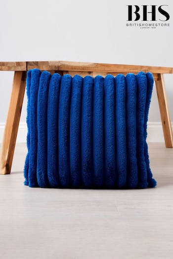BHS Cobalt Blue Jumbo Cord Cushion (K82619) | £20