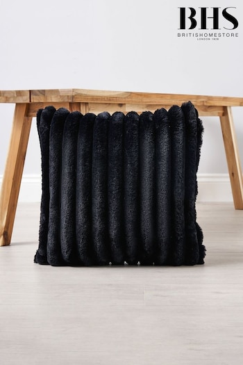 BHS Black Jumbo Cord Cushion (K82644) | £20