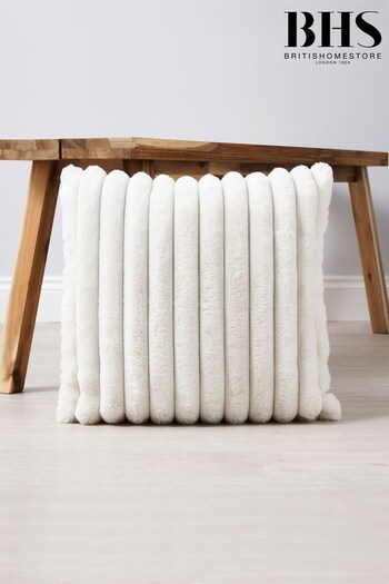 BHS Cream Jumbo Cord Cushion (K82647) | £20