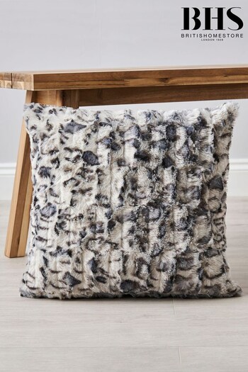 BHS Grey Animal Print Cushion (K82648) | £16