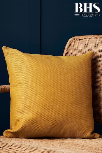 BHS Ochre Yellow Snow Fleece Cushion (K82691) | £22
