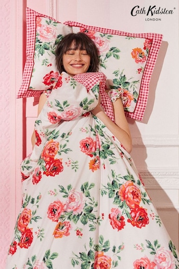 Cath Kidston Red Archive Rose Duvet Cover and Pillowcase Set (K82697) | £50 - £85