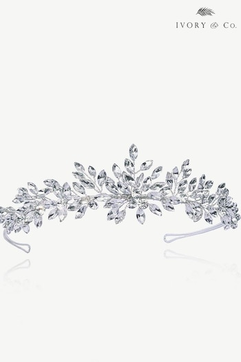 Ivory & Co Silver Winter Star And Crystal Sparkling Tiara (K82777) | £85