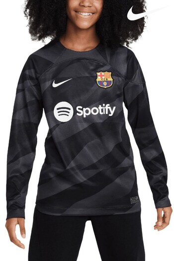 Nike Black Barcelona Goalkeeper Stadium Shirt Long Sleeve 2023-24 (K82822) | £65