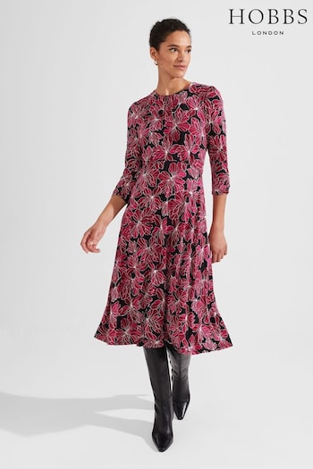 Hobbs Pink Mabel Jersey Dress (K82881) | £89