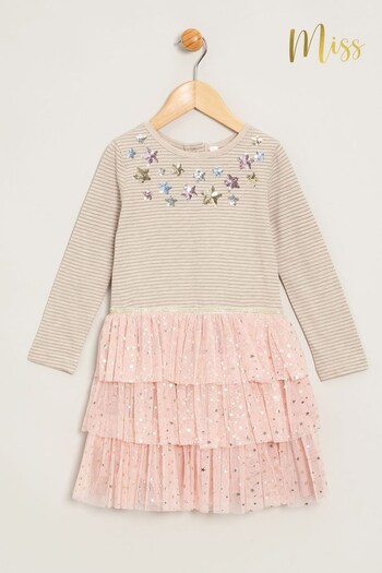 Miss Long Sleeve 2-in-1 Style Sequin Detail Dress with Tutu Skirt (K82888) | £30