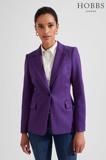 Hobbs Petite Purple Jess Jacket (K82903) | £199