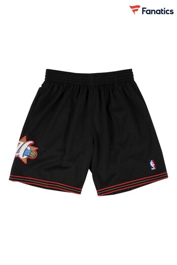 Fanatics NBA Philadelphia 76ers Hardwood Classics Swingman Black Shorts (K82920) | £70