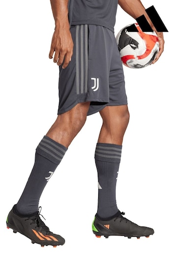 adidas Grey Juventus Third Shorts 2023-24 (K82953) | £38