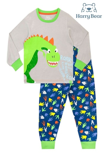 Harry Bear Grey Dinosaur Pyjamas (K82991) | £17