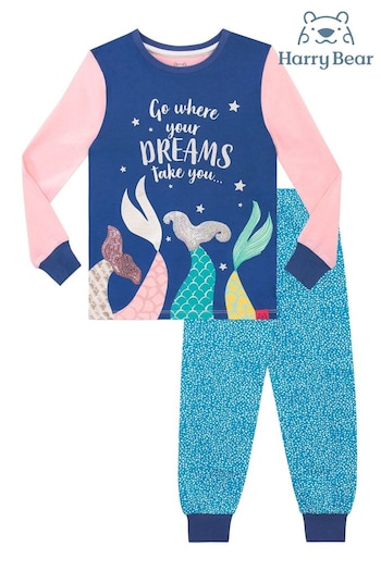 Harry Bear Blue Mermaid Pyjamas (K83005) | £19