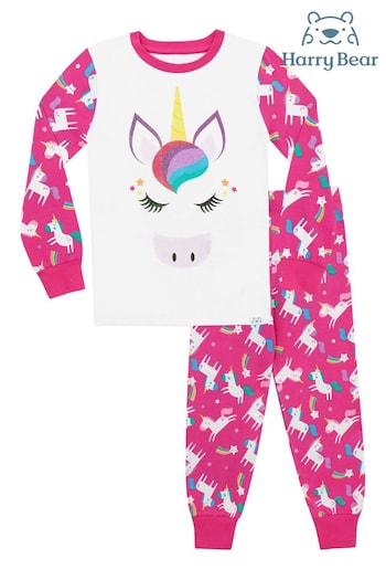 Harry Bear Pink Unicorn Pyjamas (K83006) | £18