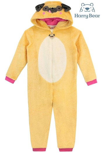 Harry Bear Yellow Pug All-In-One (K83007) | £23