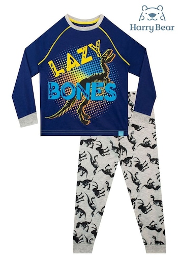 Harry Bear Grey Lazy Bones Pyjamas (K83010) | £19