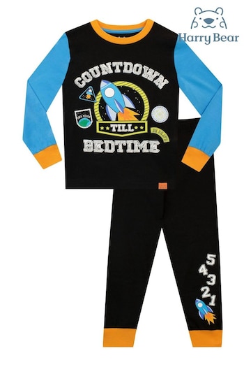 Harry Bear Black Countdown Till Bedtime Pyjamas (K83017) | £17