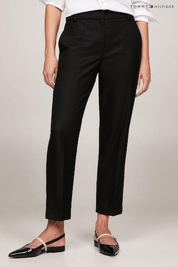 Tommy Hilfiger Core Slim Straight Black colour-block Trousers (K83028) | £120