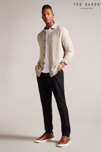 Ted Baker Narni Black Lightweight Twill Flannel Shirt (K83112) | £80