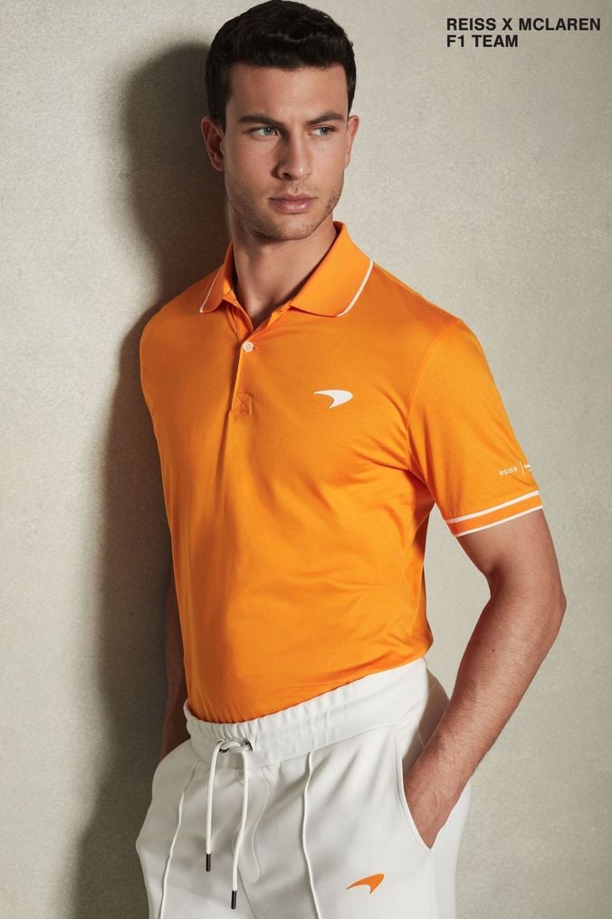 Orange designer sale polo shirts
