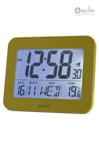 Acctim Clocks Heathland Otto LCD Alarm Clock (K83144) | £28