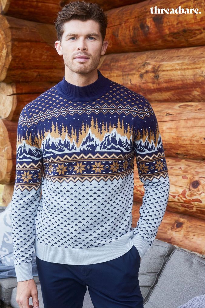 Grey christmas outlet jumper mens