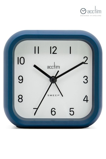 Acctim Clocks Suede Blue Alarm Clock (K83162) | £28