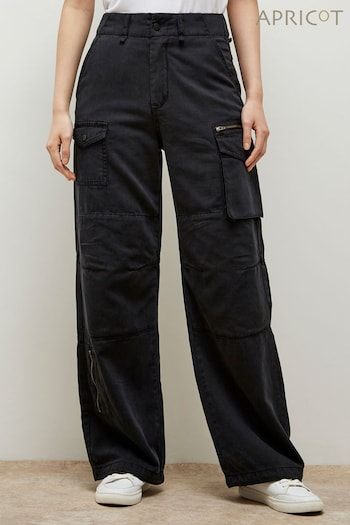 Apricot Black Mia Cargo Jeans with Pockets (K83225) | £49