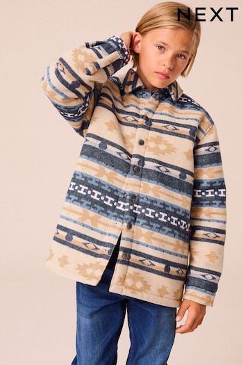 Neutral Pattern Printed Overshirt (3-16yrs) (K83525) | £28 - £33