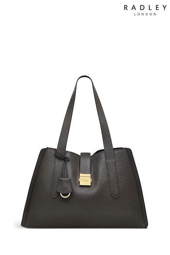 Radley London Grey Sloane Street Large Zip-Top Shoulder Bag (K83577) | £279