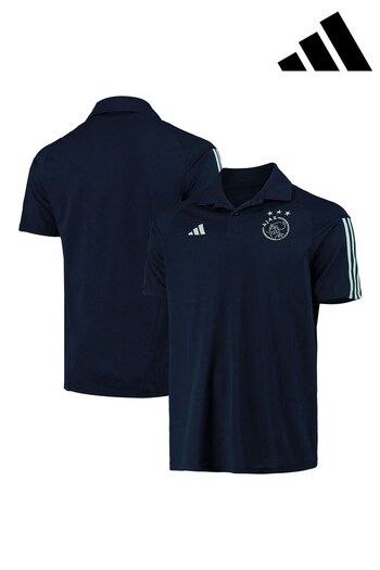 adidas Blue Ajax Training Polo Shirt (K83603) | £40