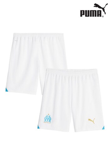 Puma White Olympique De Marseille Home Shorts 2023-24 (K83819) | £35