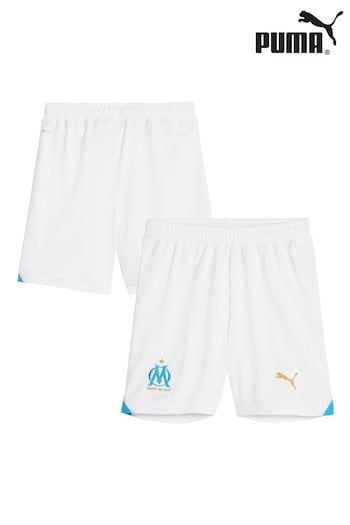 Puma White Olympique de Marseille Home Shorts 2023-24 (K83824) | £25