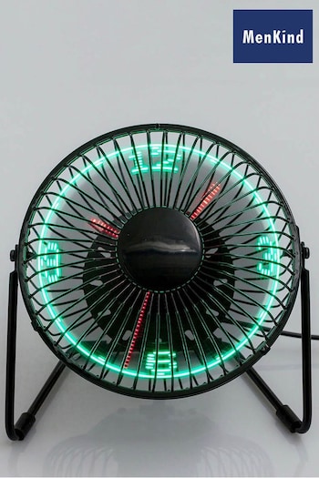 MenKind RED 5 Desktop LED Clock Fan (K83845) | £25
