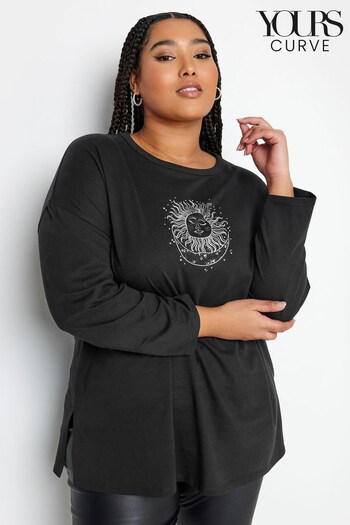 Yours Curve Black Fashion Throw On Top (K83863) | £19