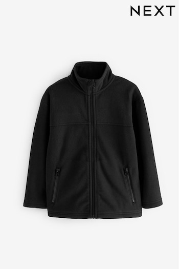 Black Zip-Up Fleece Jacket With Pockets (3-16yrs) (K84092) | £8.50 - £14.50