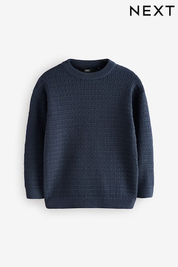 Navy Knitted Jumper (3-16yrs) (K84096) | £16 - £21