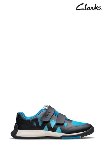 Clarks Blue Cica Star Jump Trainers (K84139) | £38 - £42