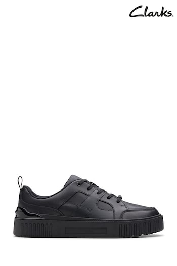 Clarks Black Leather Oslo Flare Y shoes tal (K84260) | £52 - £54