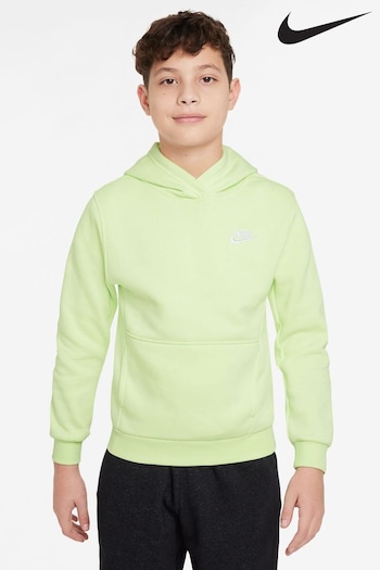 Nike Lime Ice Green Club Fleece Overhead Hoodie (K84292) | £38