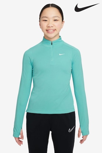Nike Green Frost Dri-FIT Long-Sleeve 1/2 Zip Top (K84304) | £35