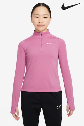 Nike Pink Flamingo Dri-FIT Long-Sleeve 1/2 Zip Top (K84325) | £35