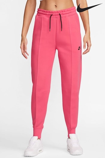 Nike Pink Tech Fleece Mid Rise Joggers (K84329) | £90