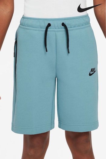 Nike Turquoise Tech Fleece Shorts (K84357) | £50